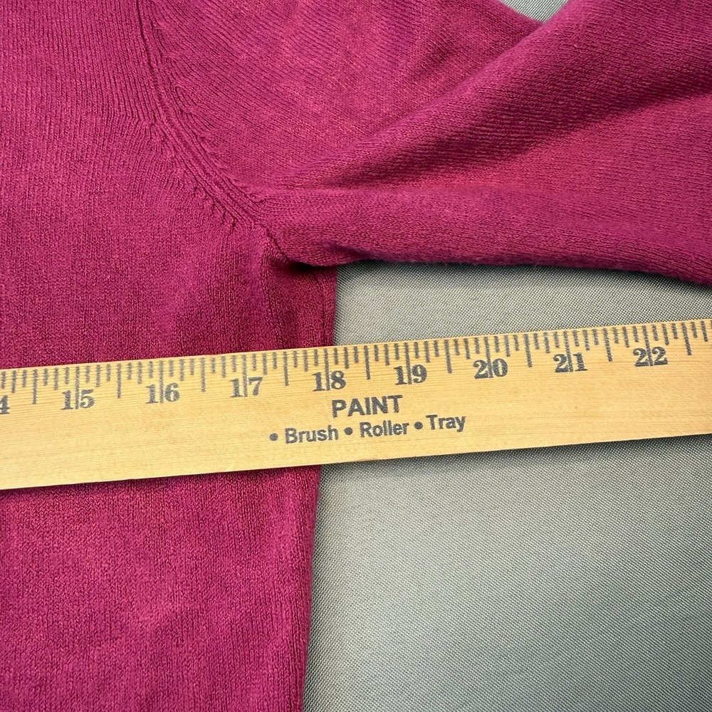 New York Co. Magenta Button-Up Cardigan Rhinestone Buttons Women's Size Medium - Picture 5 of 7
